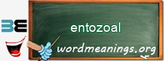 WordMeaning blackboard for entozoal